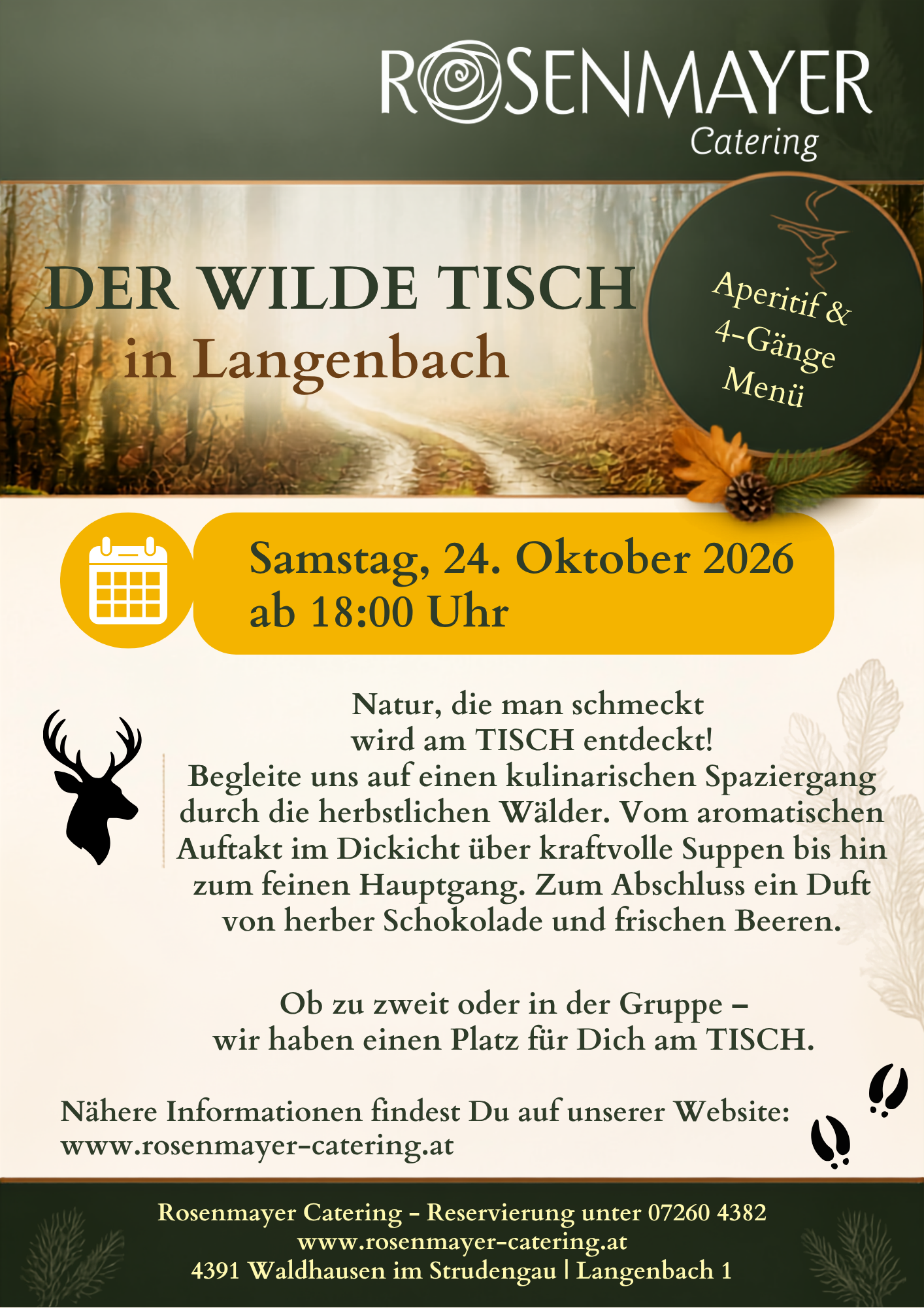 Wildwochen, Wildgerichte