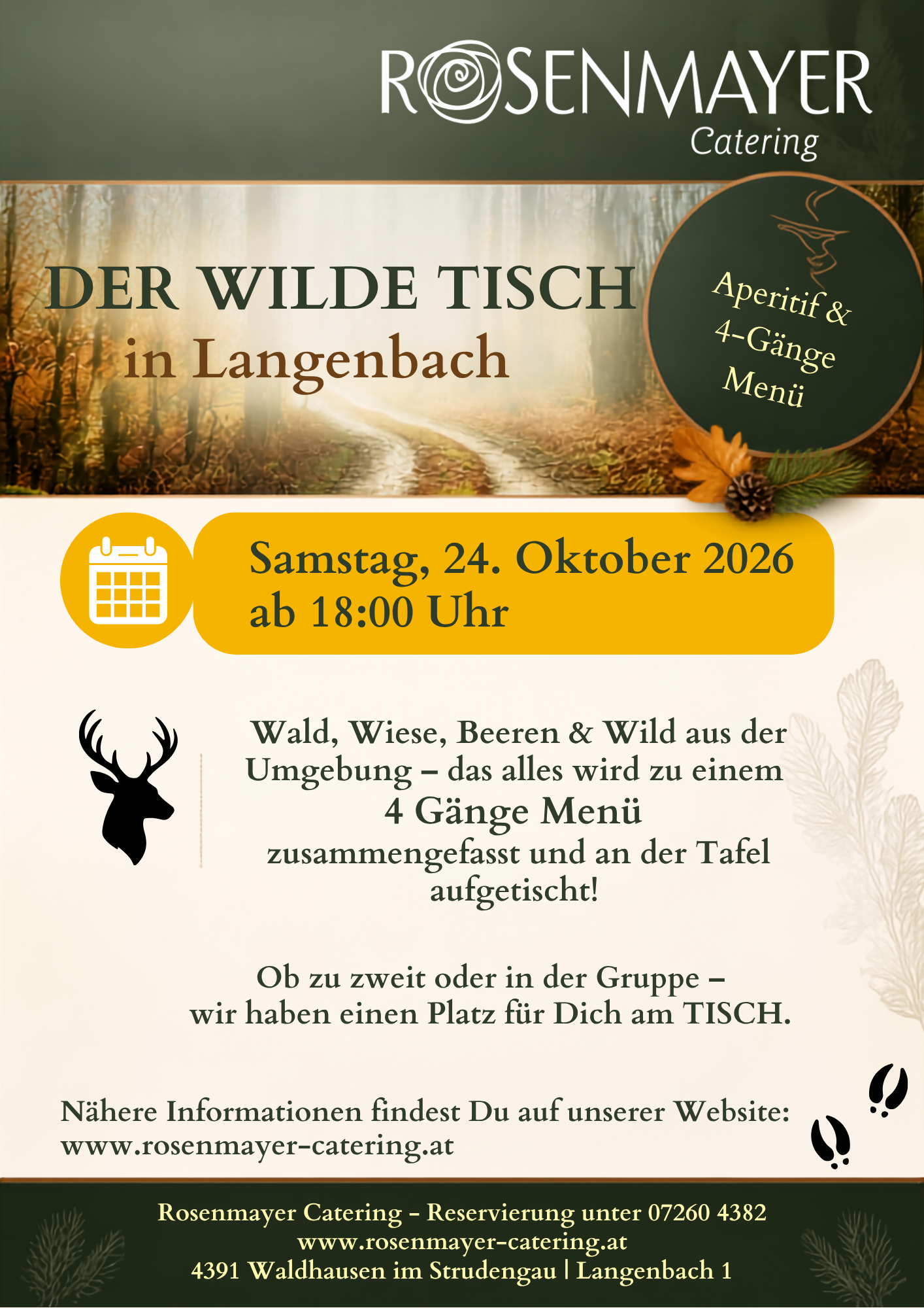 Wildwochen, Wildgerichte